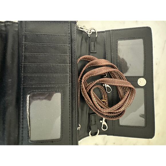 American west tri fold wallet with strap - Picture 8 of 11